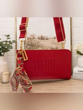 Dior Red Cosmetic Beauty Bag Gwp item
